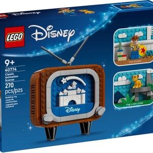 LEGO Disney Classic Animation Scenes 40774 Retro TV Set Simba Woody 270pcs